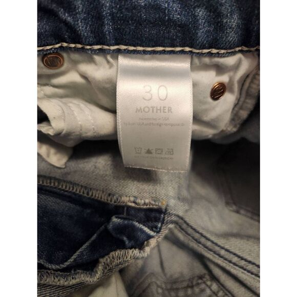 Mother 'The Double Dazzler In Lbo" womens Jeans 30x23.5 crop ankle straight fit - Picture 4 of 11